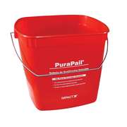 Purapail Pail Utility 6 qt. Red Sanitizing, PK12 5506-6S